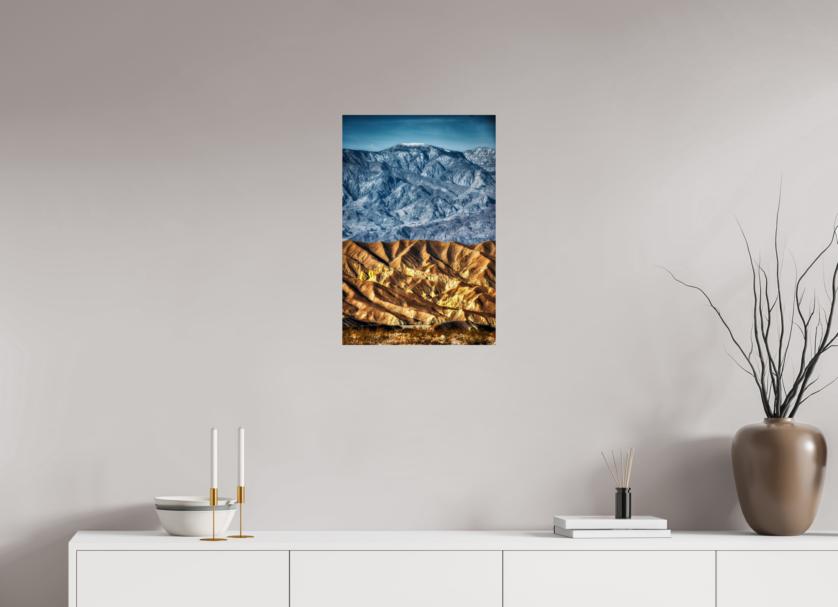 16 x 24″, Photo Print On Fuji Crystal DP II Death Valley Mountains