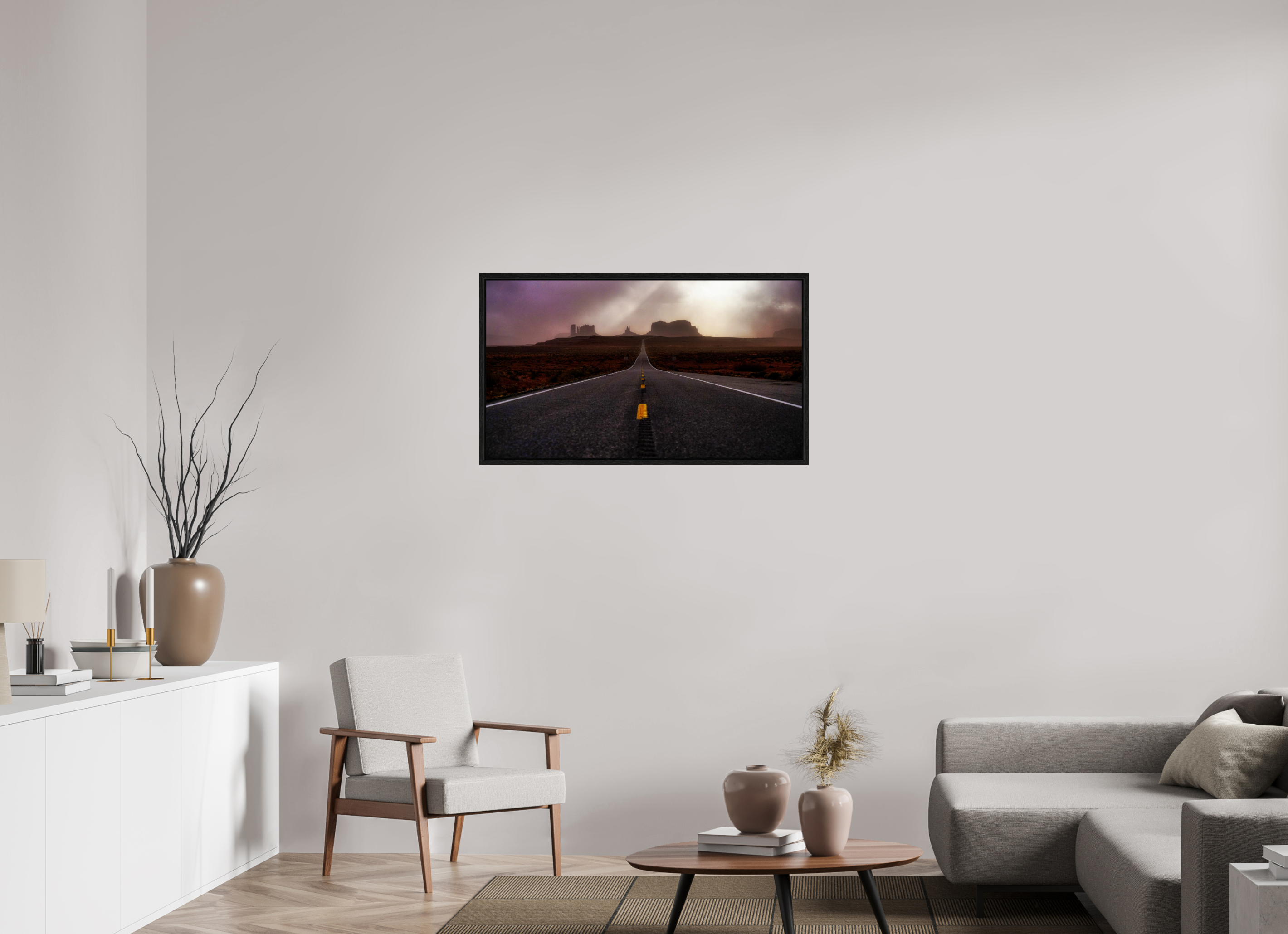 40 x 22.5″, Floater Frame Monument Valley