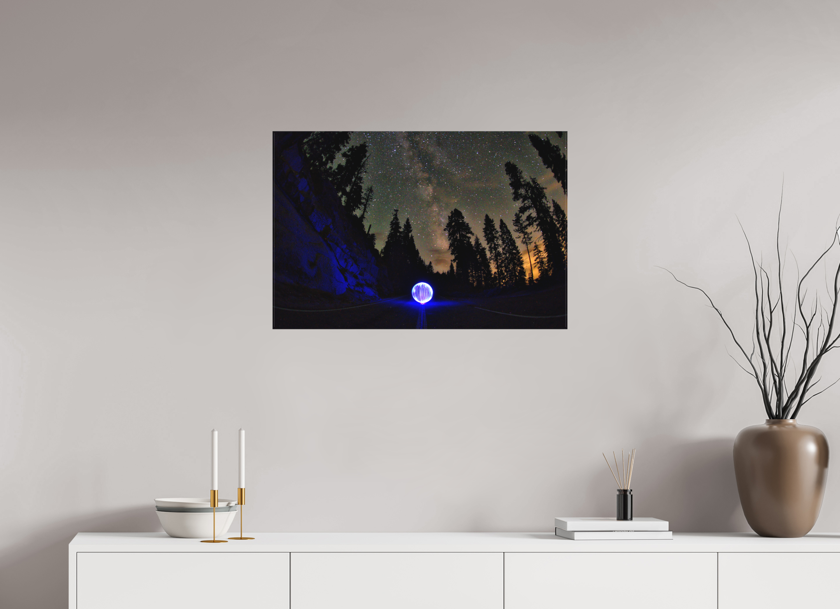30 x 20″, Matte Canvas Blue Orb at Sequoia National Park