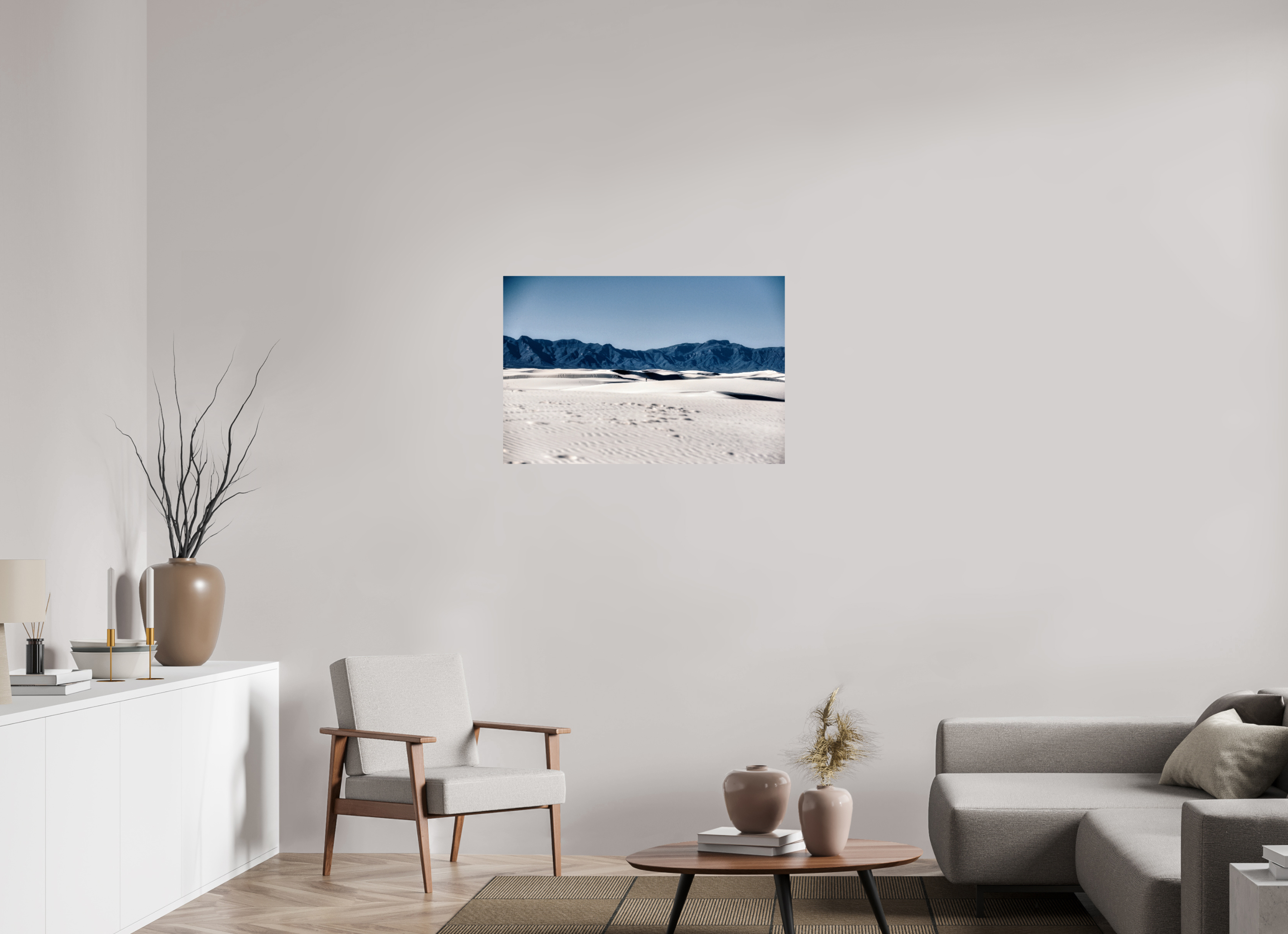 36 x 24″, Paper Only Wandering White Sands