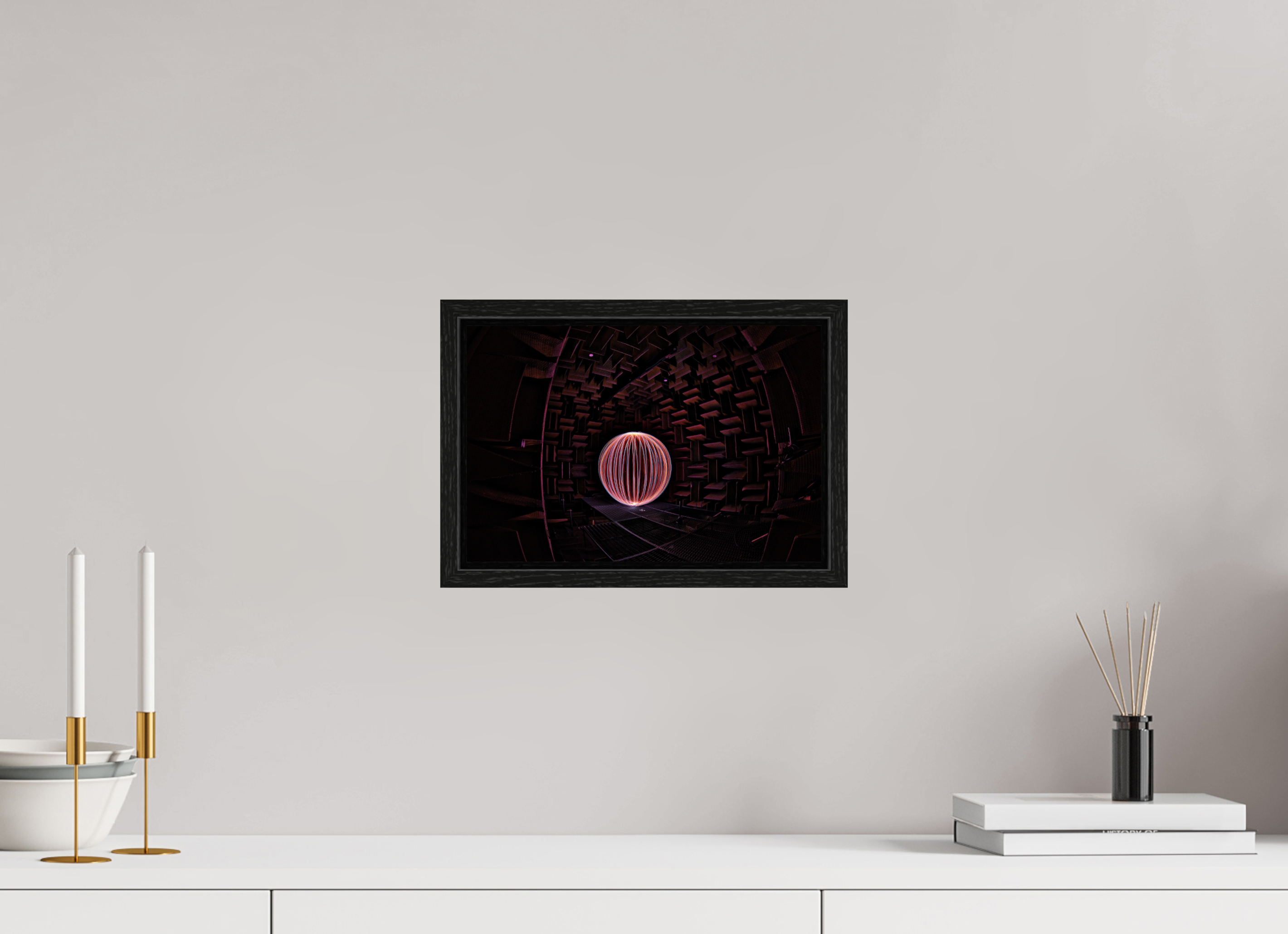 12 x 8″, Floater Frame Red Orb at Klipsch
