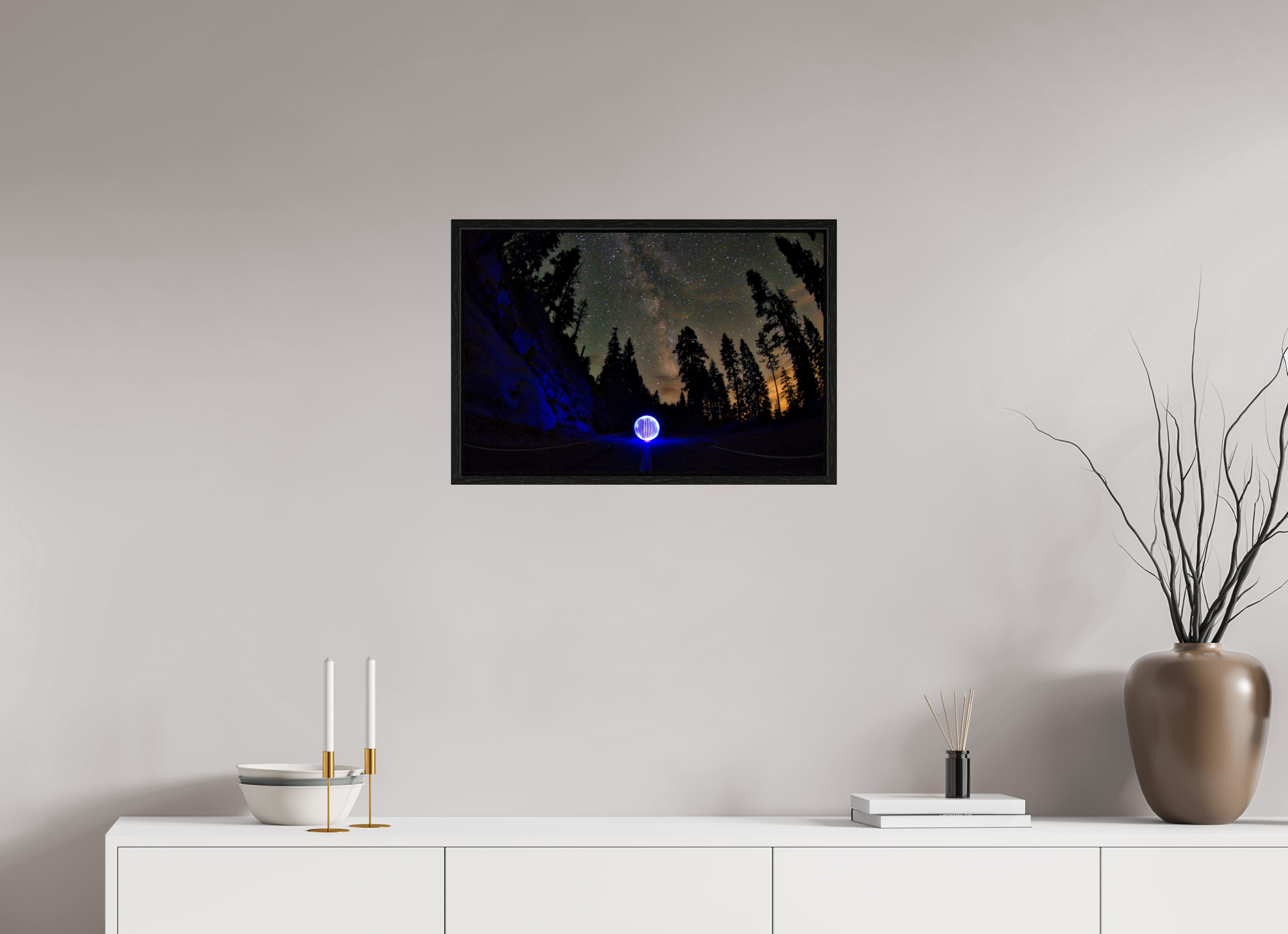 24 x 16″, Floater Frame Blue Orb at Sequoia National Park