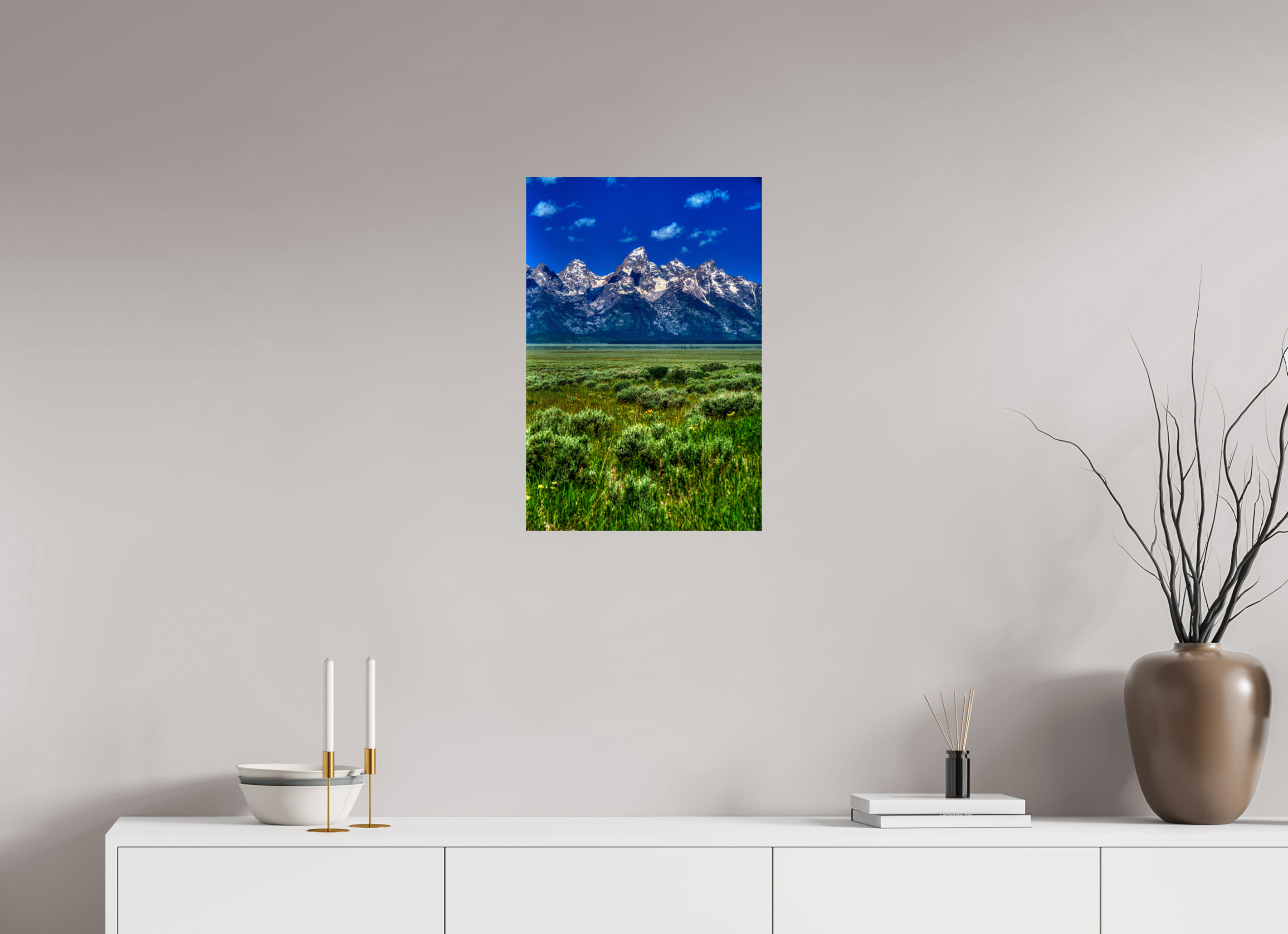16 x 24″, Paper Only The Grand Tetons