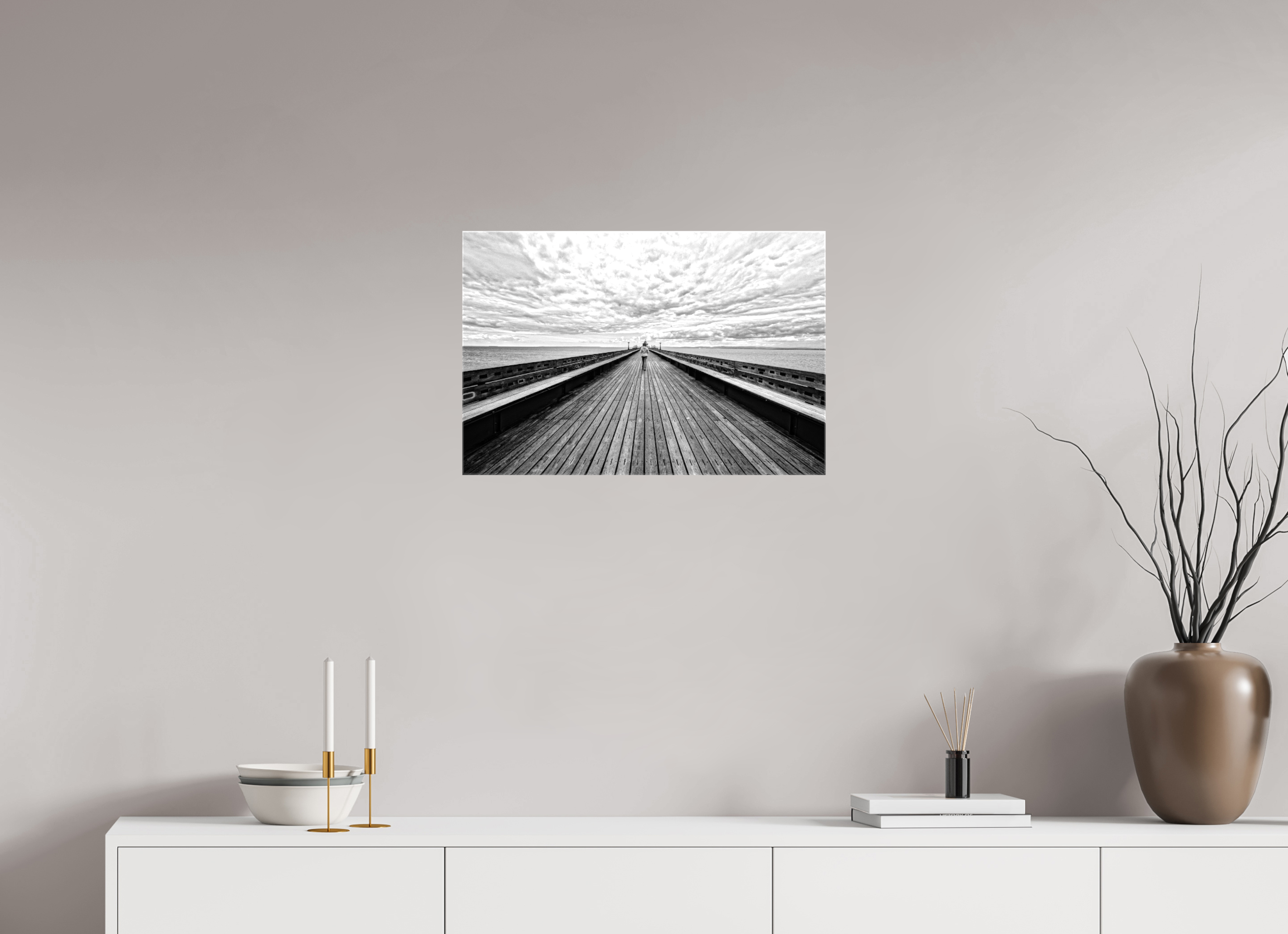 24 x 16″, Glossy Canvas UK Pier