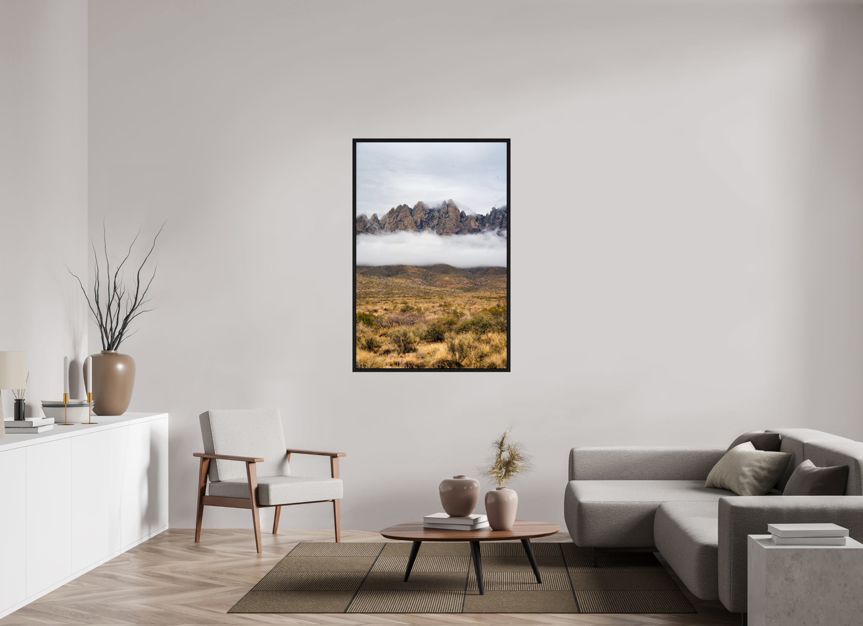 36 x 54″, Floater Frame Organ Mountains